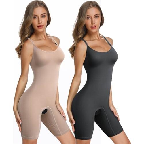 Women Full Body Shaper Firm Tummy Control Shapewear Bodysuit Waist Trainer Cincher Corset Tummy Control Thigh Slimmer Shapewear