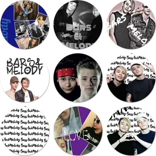 Bars and Melody BAM Icons Pins Badge Decoration Brooches Metal Badges For Backpack Decoration 58mm