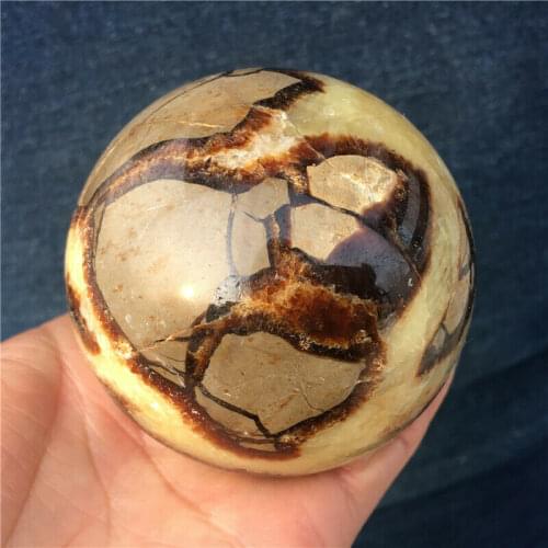 1PCS 350g Nature Dragon Septarian shpere Quartz Crystal ball Mineral Healing