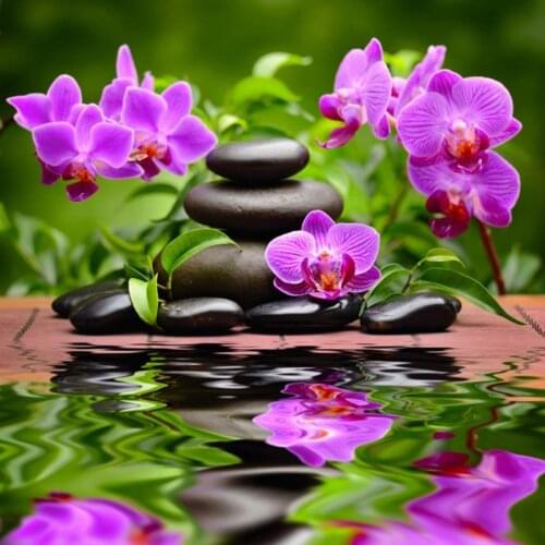 100% Full DIY 5D Square/Round Diamond Painting Cross Stitch zen Diamond Embroidery Patterns rhinestones Diamond Mosaic orchid