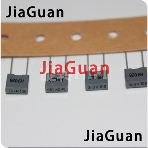 100pcs Xiamen Faratronic CL23B 3.3NF 100V 3300PF P5MM FARA CL23 332 gray film capacitor 3N3K100 3N3 100VDC 0.0033UF