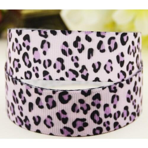 22mm 25mm 38mm 75mm Leopard print Cartoon printed Grosgrain Ribbon party decoration 10 Yards X-03877