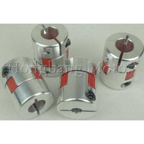 4PCS CNC Coupling Flexible 16x20mm D40L40 Jaw Spider Plum Coupling Shaft Coupler