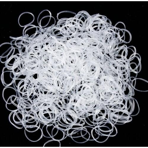 600pcs/bag New Child Baby TPU Hair Holders Rubber Bands Elastics Girls Tie Gum Hair Accessories