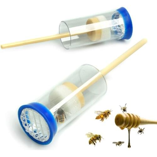 Large Beekeeping Queen Bee Labeled Bottle Bee Tools New Fertility King Mark Transparent Plastic Bottle Beekeeping Tools