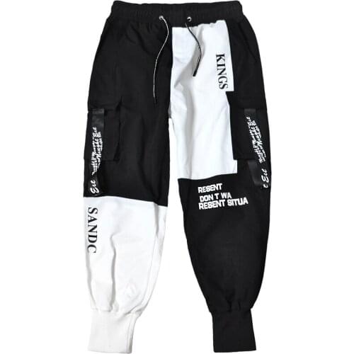 Mens High Street Sweatpants Hip Hop Casual Cargo Trousers Male Novel New Streetwear Man Jogging Pants Multi-Pocket Dropshipping