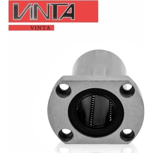 Double Trimmed Flange linear bearing 1pcs/lot LMH6 8 10 12 13 16 20 25 30 35 40 50 UU Linear bearings Shaft Ball rolamentos CNC