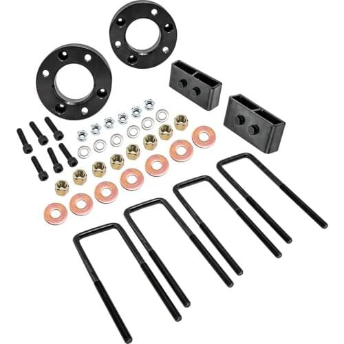 Leveling lift kit for Ford F150 4WD fit 2009-2018 2.5" Front and 1.5" Rear Replacement Pair Off-Road Heavy Duty Steel Blocks
