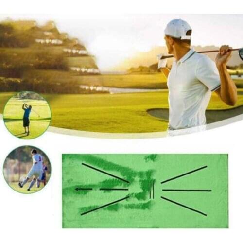 Beginner Golf Training Mat Golf Practice Mat Auxiliary Line Accurate And Effective Crash Course J'heng