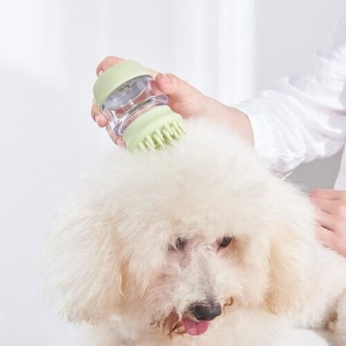 Dog Cat Bath Brush Silicone Pet SPA Shampoo Massage Comb Shower Hair Removal Combs For Dogs Cats Pets Cleaning Grooming Tools