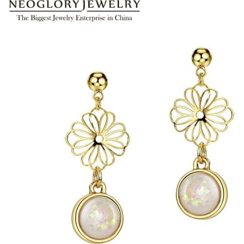 Neoglory Fashion Pink Resin Earrings Dangle Hollow Drop Earrings for Women Simple Jewelry New 2020 Birthday Gifts