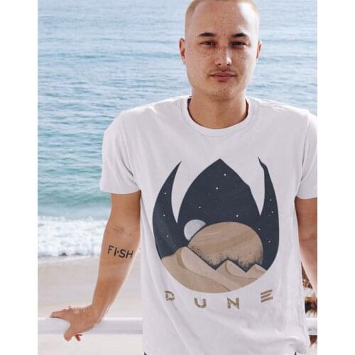 Dune Mens T Shirt Herbert Frank Arrakis Sandworm Science Fiction Funny Tees Short Sleeve Crew Neck T-Shirts Birthday Gift Tops