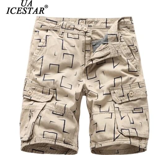 UAICESTAR Summer Military Shorts Men Cotton 2021 New Stripe Sandy Beach Cargo Pants Men Fashion Large Size Casual Men Pants