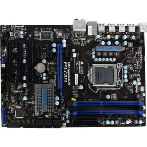 Original motherboard for MSI P55-CD53 LGA 1156 DDR3 for i5 i7 cpu 16GB P55 Desktop motherboard Free shipping