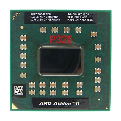 Original AMD Athlon Laptop CPU Athlon II Dual-Core AMP320SGR22GM P320 2.1GHz 1M 25W P340 P560 P540 P860