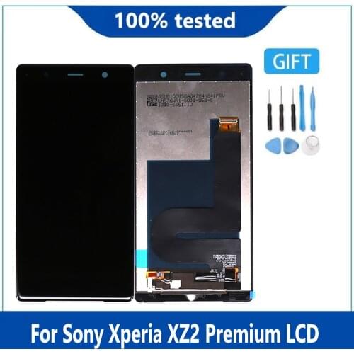 5.8-inch Sony Xperia XZ2 Premium Original Monitor H8166 LCD Touch Screen Digitizer for Sony XZ2P LCD Screen With Frame