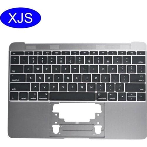 Original A1534 topcase For Macbook Pro Retina 12" A1534 Topcase With Keyboard Upper Top Case US Layout Years Gray Color Model