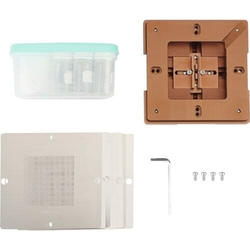 90Mm BGA Reballing Station BGA Reball Kit Magnetism Lock 10Pcs 90Mm Universal Bga Stencil BGA Solder Ball