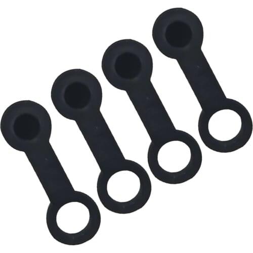 4Pcs Car Brake Pump Dust Cap Oil Drain Screw Cap Motorcycle Rubber Brake Bleed Nipple Screw Cap Dust Cover Fit For 8mm Motorbike