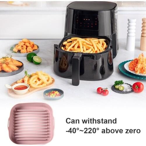 AirFryer Silicone Pot Multifunctional Air Fryers Oven Accessories Bread Fried Chicken Pizza Basket Baking Tray FDA Baking Dishes