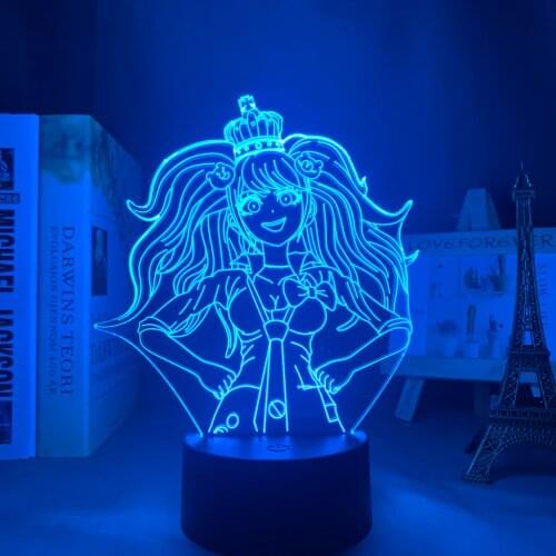 Danganronpa Led Night Light Junko Enoshima Lamp for Room Decor Kids Child Gift Danganronpa Acrylic Table 3d Lamp Junko Enoshima