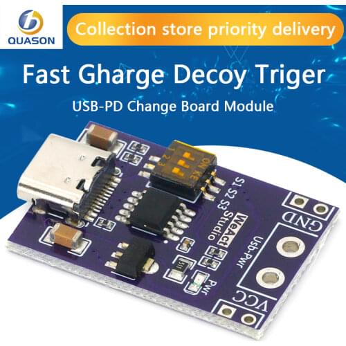 Type-C QC AFC PD2.0 PD3.0 to DC Spoof Scam Fast Charge Trigger Polling Detector USB-PD Notebook Power Supply Change Board Module