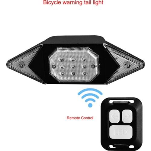 Bike Accessories USB Charging Bike Steering Lights Highlight Waterproof Remote Control Bike Tail lights Riding Warning Lights