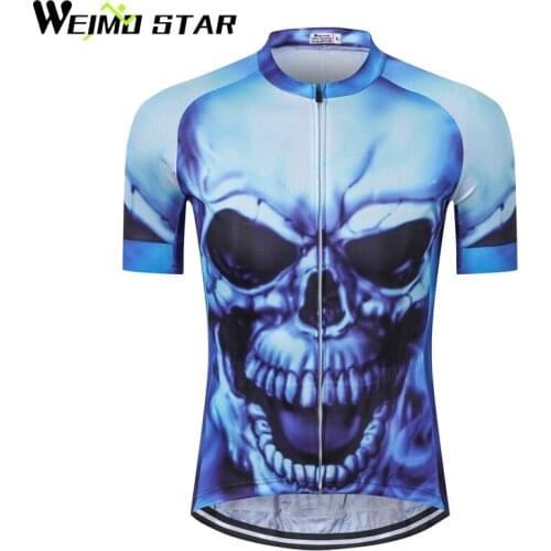 WEIMOSTAR Mens Cycling Jersey MTB Outdoor Sports Short Sleeve Jersey Bike Riding Short Sleeve Top Shirt S-XXXL
