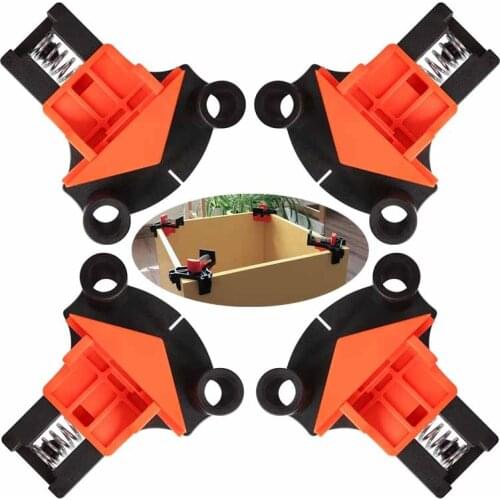 4 Pcs Woodworking Corner Clip 90 Degree Right Angle Clamp Fixing Clips Picture Frame Corner Clamp Furniture Repaire Hand Tool