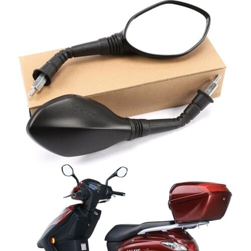 8mm 10mm Electric Motorcycle Rearview Mirrors,For SUZUKI Haojue VH125 FI HJ125T-20A,Rear View Mirrors Back Side