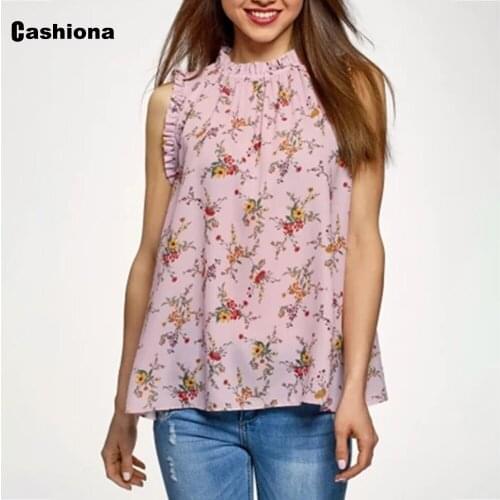 Plus size 3xl Women Latest Casual Tees Mock Neck T-shirt Sleeveless Summer Chiffon Top Ladies Elegant Shirt Tunic Femme Clothing