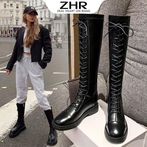 Женские высокие ботинки ZHR China At AliExpress