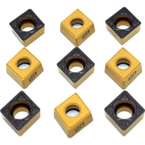 10PCS CCMT09T308 PM 4225 Internal Turning Tool CCMT 09T308 Cermet Grade Carbide Inserts Lathe Cutter Tools Turning Tool Blade