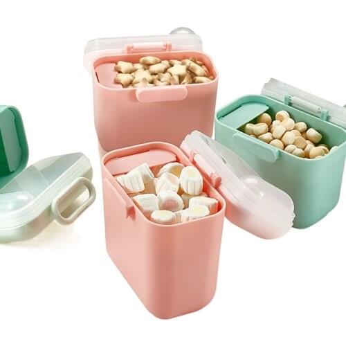 2021 Portable Travel Milk Powder Box Powder Box Removable Milk Powder Storage Box Infant Kids Toddler Feeding Food Boxes