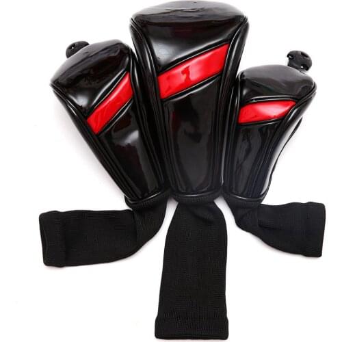 4 Pieces Interchangeable Adjustable Wear Resistant Golf Club Head Covers #1 #3 #5 UT Driver Wood Protector Gift for Family