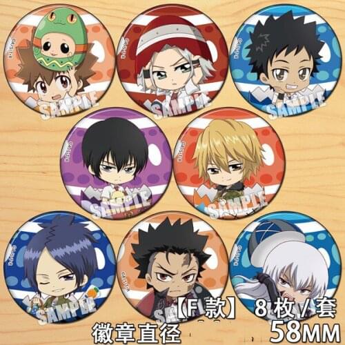 58mm Cute Anime HITMAN REBORN Acrylic Badges Button on Backpack Brooch