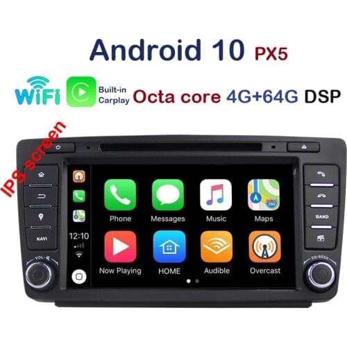 8" IPS Idoing 2din Android10.0 Octa Core Car Navigation System 4G+64G Built-in Canbus Wifi Bluetooth Disc For VW Skoda Octervia