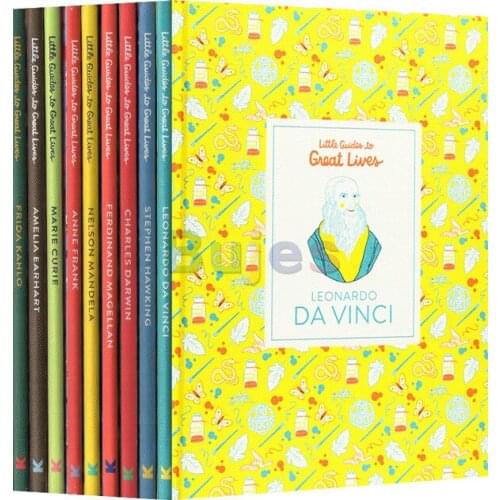 9 books/set,Little Guides to Great Lives,help children to knowing the famours person worldwide,english story reading books
