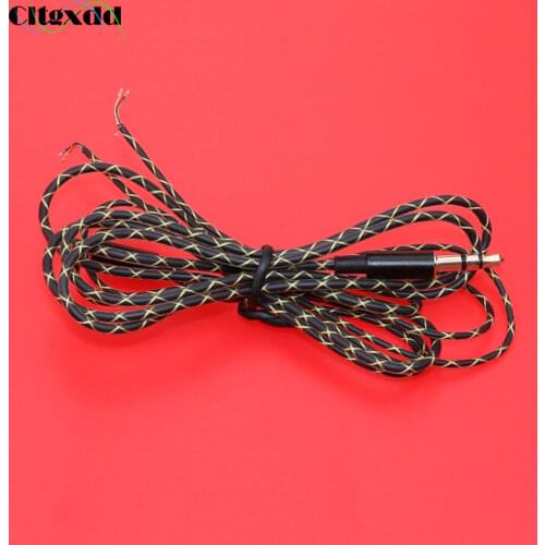 Cltgxdd 1.2M DIY Earphone Cable 3 pole 3.5mm TPE stereo audio jack Semi-finished headphone line for MP3 MP4 MP5