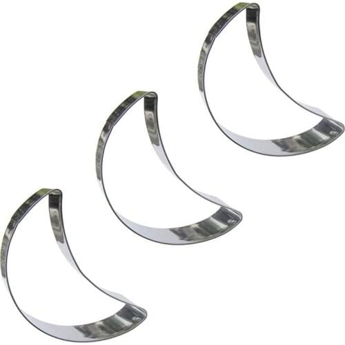 Moon shape 3 piece biscuit cutting molds, baking tools, cake decorating soft candy tools