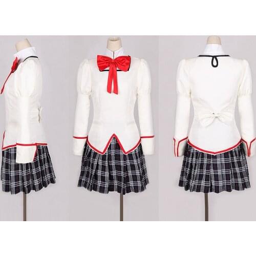 Puella Magi Madoka Magica Mitakihara Middle School Cniform Cosplay Costume