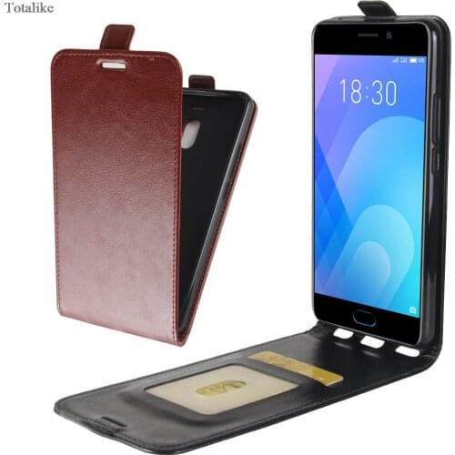 Business Style Pu leather phone case for Meizu M6 Note vertical flip Cover Card Slots Protective Phone Case