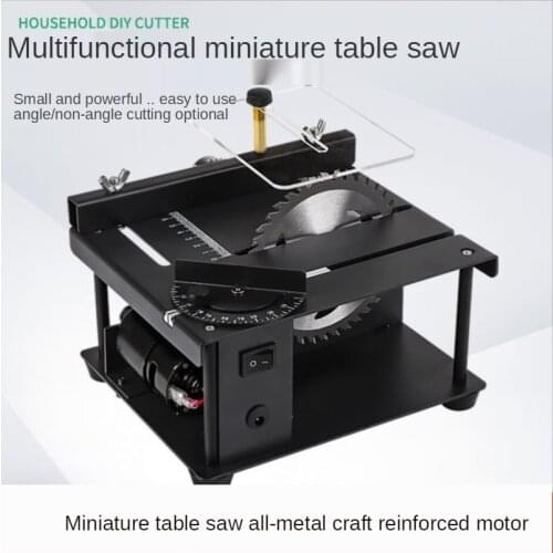 Multifunctional Mini Table Saw Diy Woodworking Jade Electric Saw Table Grinder Precision Model Saw