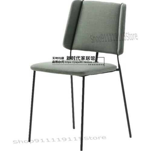 Nordic Dining Chair Armchair Creative Leisure Soft Chair Coffee Shop Modern Simple Chair Light Luxury Small Family Chair
