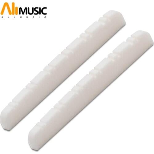 New Slotted Real Bone 12 String Guitar Nuts For Electric Guitar 48x3x5.5mm
