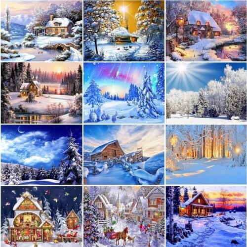 Christmas cross stitch kit people 18ct 14ct UNprinting11ct count print canvas stitches embroidery DIY handmade needlework