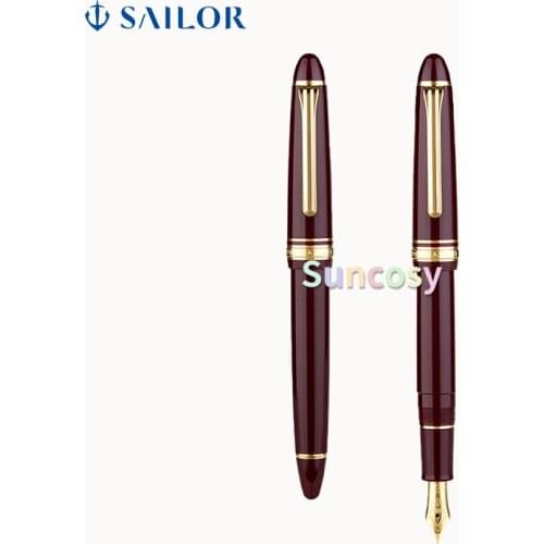 Japan Original Sailor 1521 Standard Torpedo 21k Gold Fountain Pen, 24 Gold-plated Finish,Smooth Writing , Signature Pen
