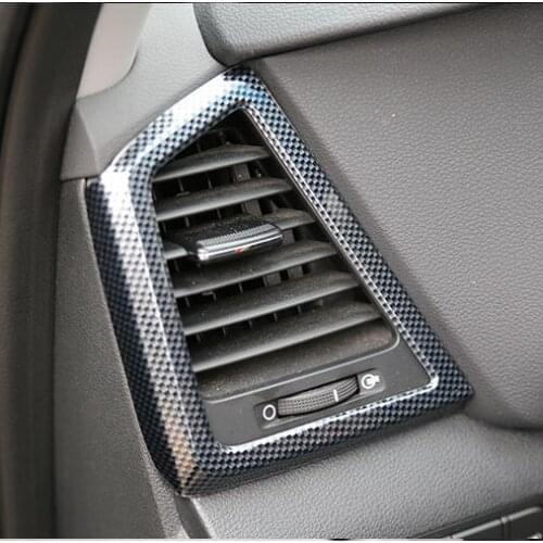 Carbon Fibre Air Outlet Steering Wheel Gear Cup Door Handle Window Decorated Frame For Hyundai Tucson 2015 16 17 18 CAA384A