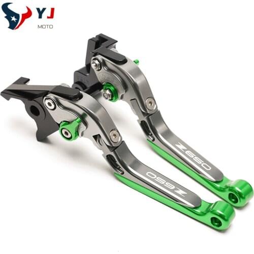 Brand New CNC Motorcycle Extendable Adjustable Long Brake Clutch Levers For Kawasaki Z650 Z 650 2017 2018 2019 2020