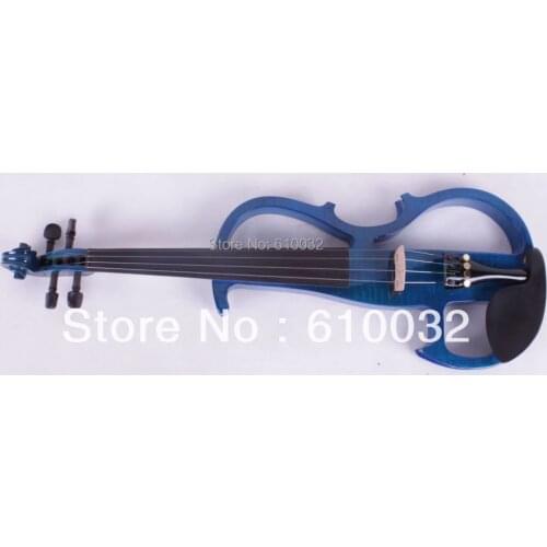 4/4 Electric Violin Solid wood 8 --8# silvery blue color 4 string